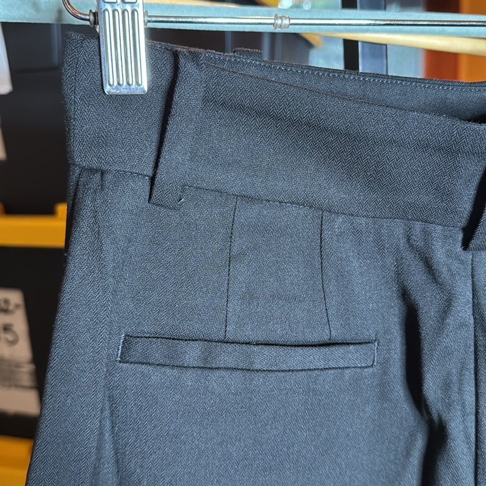 NWT H&M Black Ankle Length Trousers Size 4 High Rise Office Pants - Picture 8 of 11